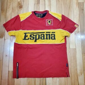 Formula Toro Spain Espana Shirt Mens FITS Large Red Yellow